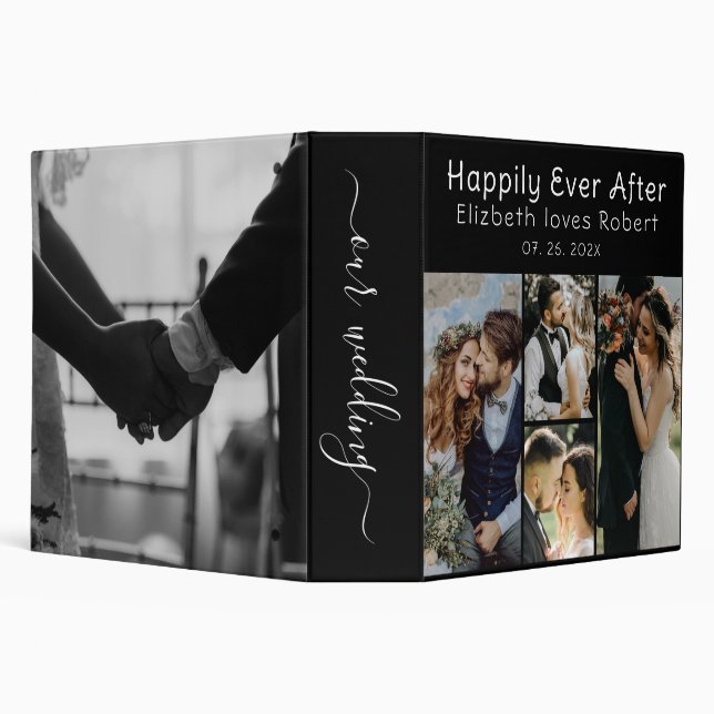 Classeur Elegant Love Script Wedding Photo Album (Arrière-plan)