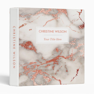 Classeur élégant marbre blanc et rose or pierre