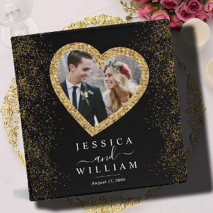 Classeur Élégant Mariage Gold Custom Photo Album
