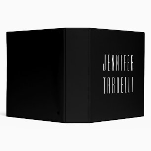 Classeur Élégant minimaliste moderne Votre nom