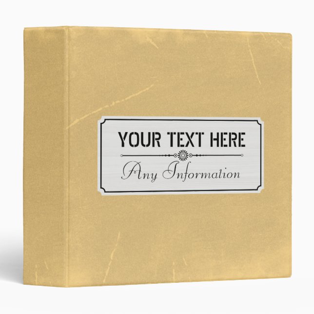 Classeur Élégant moderne vintage #2 (Devant/Côté)