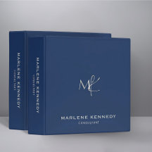 Élégant Monogramme d'argent personnalisé Marine Bl