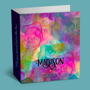 Classeur Élégant monogramme d'art en marbre coloré