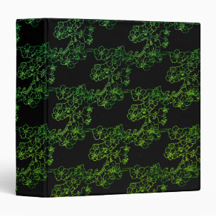 Classeur Élégant Motif d'art floral coloré