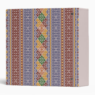 Classeur élégant motif ethnique