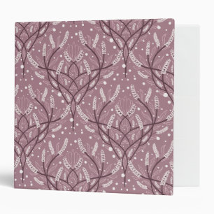Classeur Élégant motif floral de la vigne de lavande