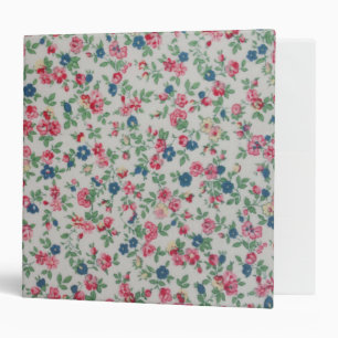 Classeur Elégant motif floral rose à la mode girly vintag