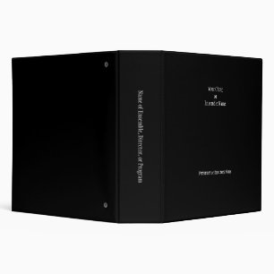 Classeur Elégant Noir Personnalisé Chorale ou Ensemble