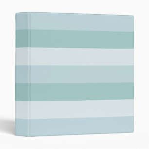 Classeur Elégant Pastel tendance Couleurs Bleues rayées Mod