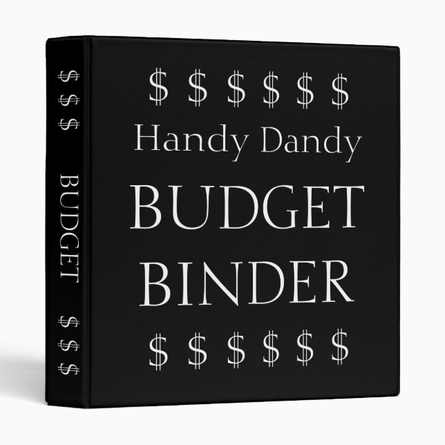 Classeur élégant pratique de budget (Devant/Côté)