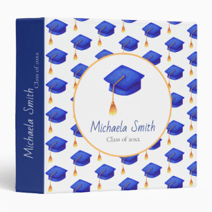 Classeur Élégant Royal Blue High School Graduation