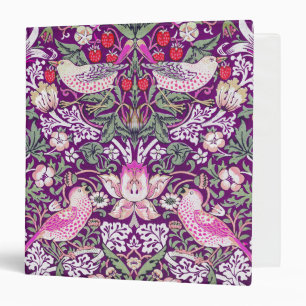 Classeur Élégant violet William Morris fraise Thief 