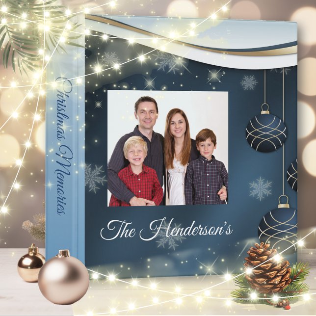 Classeur Élégante ampoule de Noël Famille Photo Album Class (Créateur téléchargé)