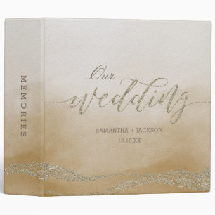 Classeur Elégante aquarelle en Mariage de sable Album photo