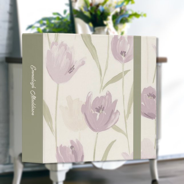 Classeur Élégante aquarelle florale bohème (Créateur téléchargé)