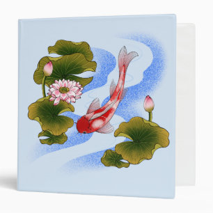 Classeur Élégante carpe de koi dans un étang de lotus