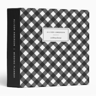 Classeur Élégante couche de buffle noir et blanc