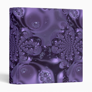 Classeur Élégante étincelle Royale Purple Liquide