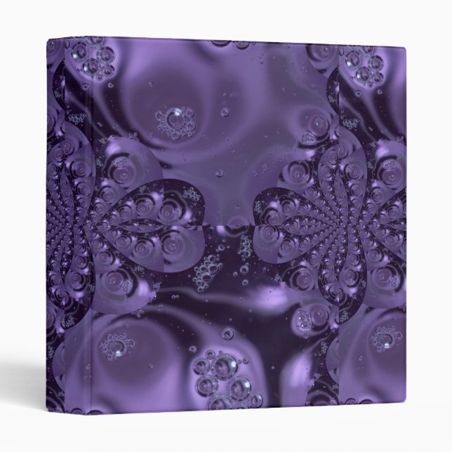 Classeur Élégante étincelle Royale Purple Liquide (Devant/Côté)