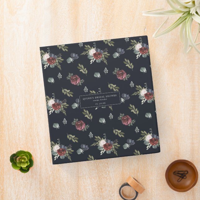 Classeur Élégante florale hivernale | Recette Fête des mari (In Situ)