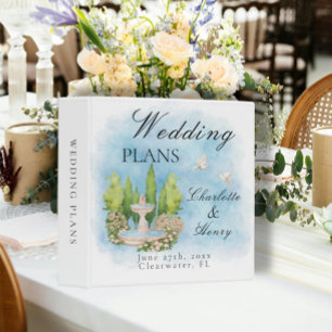 Classeur Elégante Fontaine White Doves Plans Mariages