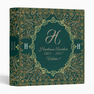 Classeur Élégante généalogie de monogramme