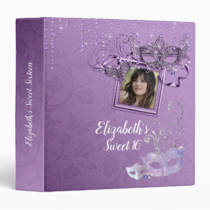 Classeur Elégante mascarade violette Mardi Gras Sweet sixte