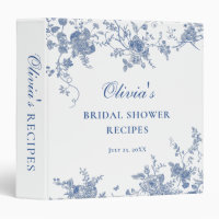 Elégante recette de Fête des mariées Florale Bleue