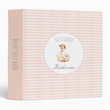 Élégante rose Canard Élégant Filles Nom personnali