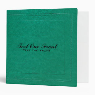 Classeur Élégante texture cuir renard vert