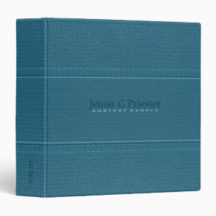 Classeur Élégante texture en cuir bleu pointu