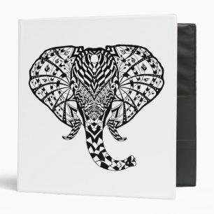 Classeur Éléphant ethnique de motif