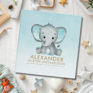 Classeur Eléphant mignon Turquoise Baby Album photo