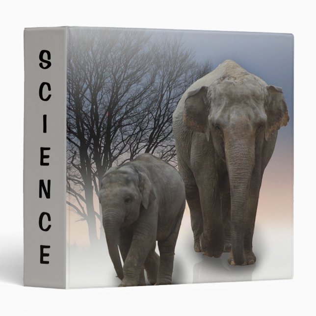 Classeur Eléphants (Devant/Côté)
