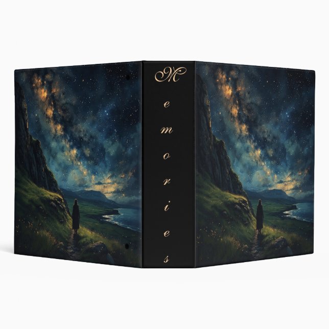 Classeur Elf Ancient Ireland Under the Night Sky Scrapbook (Arrière-plan)