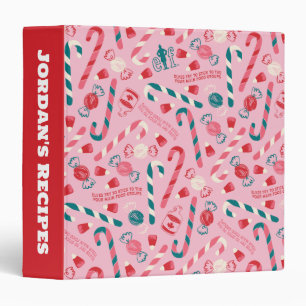 Classeur Elf Holiday Candy Motif