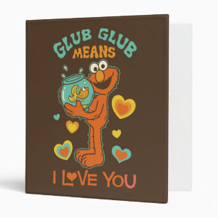 Classeur Elmo Holding son poisson rouge animal