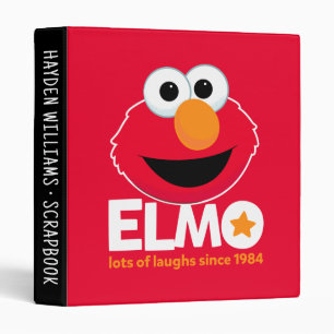 Classeur Elmo plein de rires   Ajouter votre texte