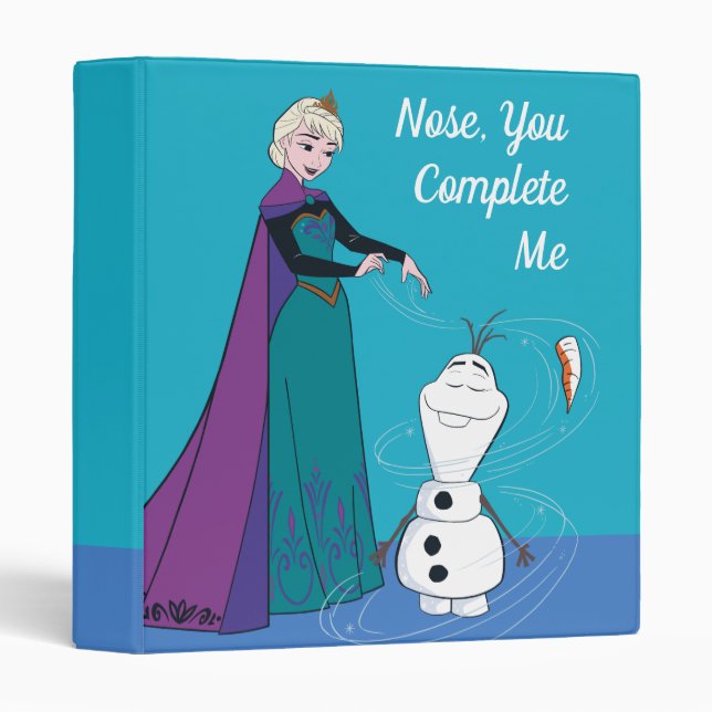 Classeur Elsa Permafrosting Olaf (Devant/Côté)