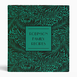 Classeur Emerald Green Nom de famille Recette Cookbook