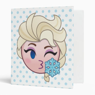 Classeur Emoji gelé  Elsa lance un baiser
