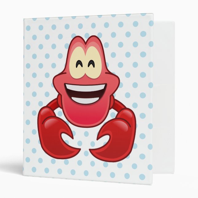 Classeur Emoji petite sirène | Sebastian (Devant/intérieur)