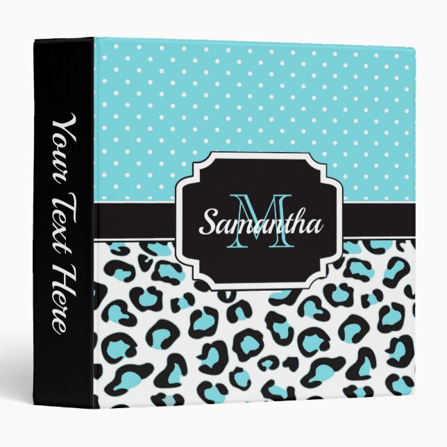 Classeur Empreinte de léopard (Devant/Côté)