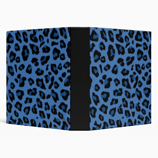 Classeur Empreinte de léopard bleu 1,5 po