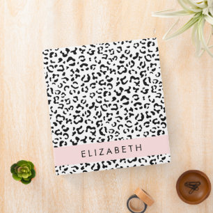 Classeur Empreinte de léopard, Spots, Noir Et Blanc, Votre 