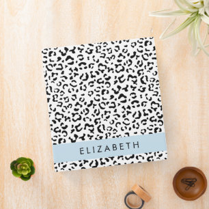 Classeur Empreinte de léopard, Spots, Noir Et Blanc, Votre
