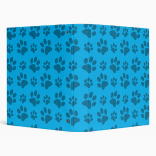 Classeur Empreinte de patte bleu de chien