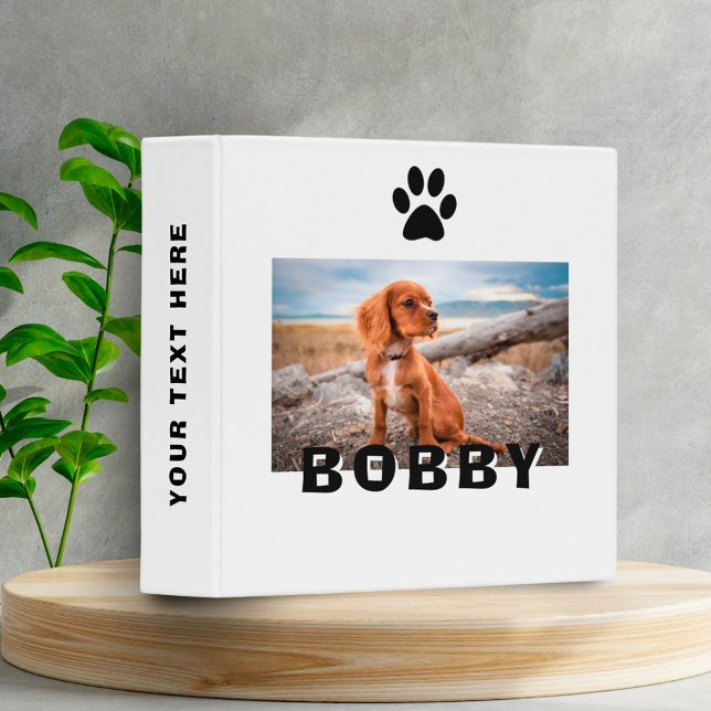 Classeur Empreinte de patte de chien moderne Animaux de com (Créateur téléchargé)