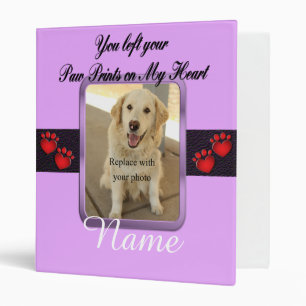 Classeur empreintes de pattes sur My Heart - Mauve