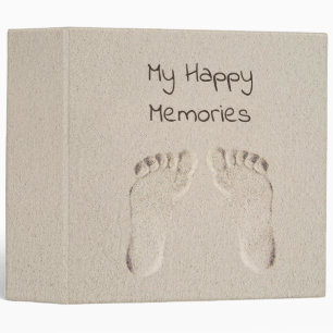 Classeur Empreintes de pieds nus dans le sable